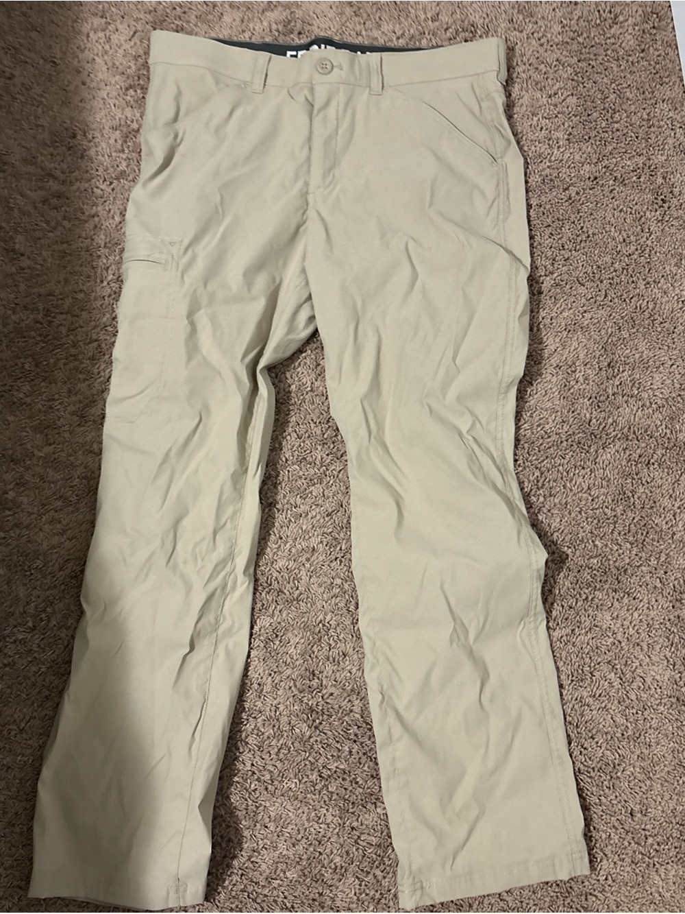 Men's Lightweight Tan Chinos - Casual Utility Pants